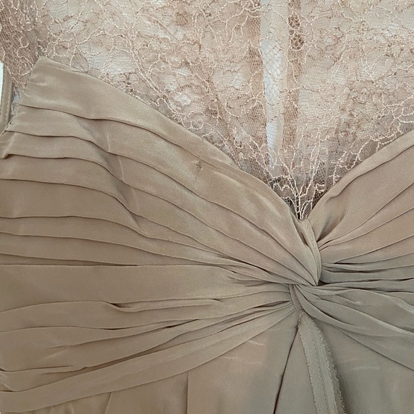 BCBG mocha lace blouse - Picture 3 of 4